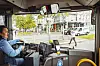 Busfahrerin Serap Sönmez (45) wird ab jetzt von der künstlichen Intelligenz des Abbiegeassistenten unterstützt.