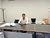 Denis R. i Gerichtssaal, sein Gesicht wurde unkenntlich gemacht