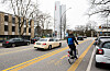 Pop-Up-Fahrradspur