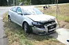 Die Front eines Audis ist völlig zerstört