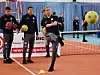 Wissen mit dem Ball was anzufangen: Loic Favé, Fabian Hürzeler und Timo Schultz vom FC St. Pauli