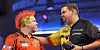 Mit dem furiosen 4:3 über Weltmeister Peter Wright (l.) begeisterte Gabriel Clemens die deutschen Darts-Fans.