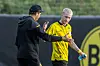 Marco Reus und Edin Terzic geben sich die Hand