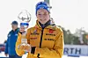Franziska Preuß mit großer Kristall-Kugel