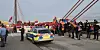Spontandemo auf der Norderelbbrücke
