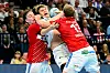 Leif Tissier und Niklas Weller im Duell mit Emil Madsen