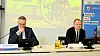 Torsten Voß (l.), Leiter des Hamburger Verfassungsschutzes, und Innensenator Andy Grote (SPD).
