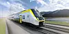 Eine Visualisierung zeigt einen Coradia-Stream-High-Capacity-Doppelstockzug.