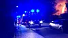 Als die Feuerwehr eintraf, schlugen die Flammen schon aus dem Dach.