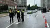 Polizisten am Einsatzort in Jenfeld.