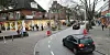 Noch kurven hier die Parkplatzsucher, doch bald wird der Ortskern Volksdorfs vorläufig autofrei sein - vielleicht sogar langfristig.