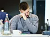 Tränen der Enttäuschung: Für Mario Vuskovic (hier vor dem DFB-Sportgericht) bricht mit dem Urteil eine Welt zusammen.
