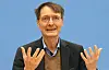 Karl Lauterbach (SPD), Bundesminister für Gesundheit, bei einer Bundespressekonferenz