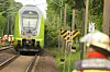 Der Baum war auf einen vorbeifahrenden Regionalzug gefallen.