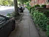 Die Gehwege in der Steilshooper Straße sind in einem sehr schlechten Zustand.