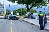 An der Kreuzung Sechslingspforte und Schwanenwik hat ein Toyota einen VW gerammt.
