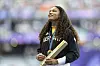 Kugelstoßerin Yemisi Ogunleye mit Goldmedaille