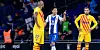 Wu Lei feiert seinen Treffer zum 2:2 gegen den FC Barcelona, die Barça-Stars Arturo Vidal und Jordi Alba reagieren konsterniert.