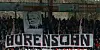 Wegen diesem Banner sorgte für die Spielunterbrechung.
