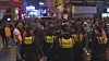 Die Polizei kontrollierte den Zugang zur Großen Freiheit.
