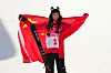 In der Halfpipe holte Chinas Superstar Eileen Gu die dritte Medaille.