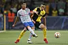 Silvan Hefti im Zweikampf mit Cristiano Ronaldo