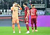 Manuel Neuer, Leon Goretzka und Lucas Hernandez können ihre Schlappe nicht fassen.