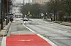 Die Königstraße im Januar 2022. Der Asphalt glich einem Flickenteppich.