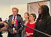 Günther, Heinold und Touré bei einem Pressestatement