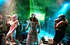Diana Burkot, Maria Aljochina und Olga Borisova (l.n.r.) beim Konzert der kremlkritischen Band „Pussy Riot“.