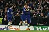 Chelsea-Spieler Joao Felix, Kai Havertz und Mateo Kovacic jubeln gemeinsam.