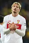 Nick Woltemade bejubelt einen Treffer für den VfB