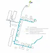Das Pilotgebiet, in dem im Rahmen des Projekts ab 2027 Wasserstoff fließen soll, umfasst 16 Anschlüsse.