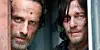 Andrew Lincoln (li.) als „Rick Grimes“ und Norman Reedus als „Daryl“ aus „The Walking Dead“.