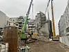 Der Abriss an der Ecke Große Bleichen/Poststraße ist in vollem Gange.