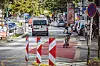Was früher eine Auto-Fahrspur war, wird heute von Fahrrädern genutzt.