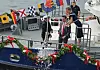 Schauspielerin Rhea Harder-Vennewald bei der Taufe des Schiffes „Bürgermeister Weichmann“.