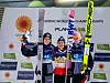 Andreas Wellinger, Piotr Zyla und Karl Geiger bei Medaillenvergabe