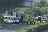 Rettungskräfte an der Unfallstelle in der Nähe von Sevilla.