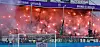 Hannover-Fans mit einer Pyro-Show