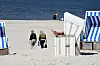 Ein Strandkorb auf Sylt