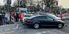 Der Audi rammte ein ziviles Polizeifahrzeug.