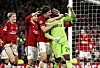 Harry Maguire und Andre Onana jubeln