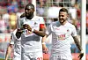 Anthony Modeste zeigt seinen Kaffee beim Torjubel