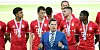 DFL-Boss Christian Seifert bei der Meisterehrung des FC Bayern.