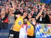 Julius Thole (l.) und Clemens Wickler feierten vor einem Jahr in Hamburg den Einzug ins WM-Finale