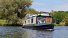 Die Sutje in Fahrt auf der Dove ELbe.