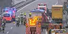 Die Feuerwehr klemmte das Gasleck vor Ort ab. Dann wurde das Fahrzeug abgeschleppt.