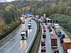 Auf der A7 staute es sich am Dienstagmorgen nach mehreren Unfällen.