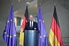 Bundeskanzler Olaf Scholz (SPD) gibt im Bundeskanzleramt ein Pressestatement.